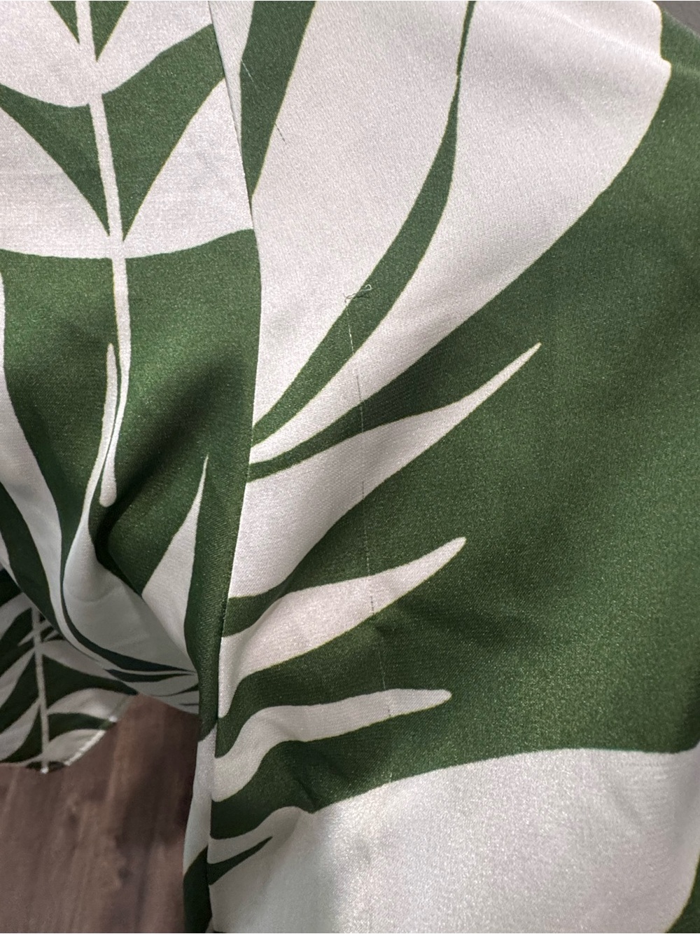 Hutch Green and White Palm-Print Maxi Dress - Picture 4 of 4
